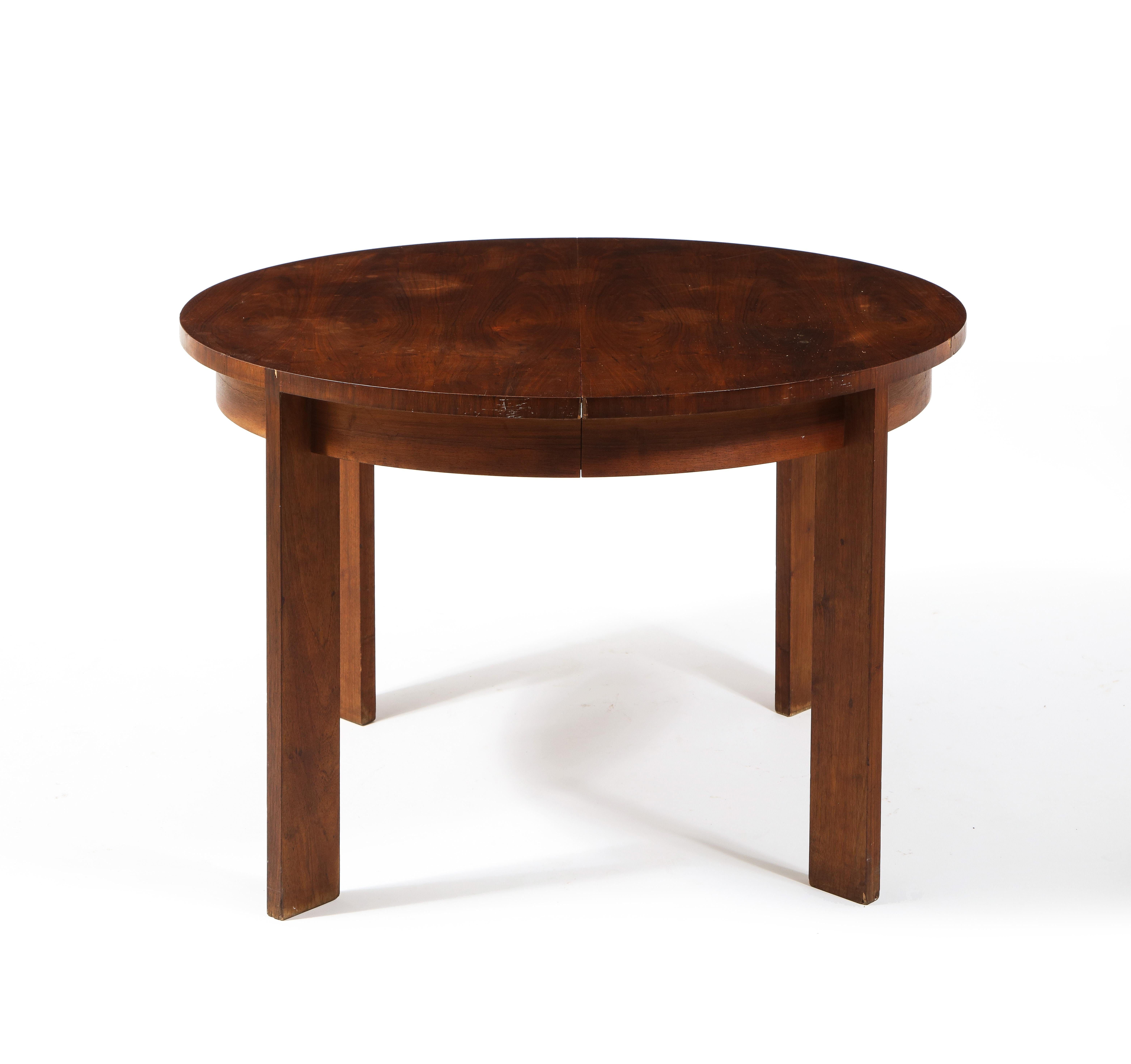 Jacques Quinet Walnut Dining Table, France 1950's  3