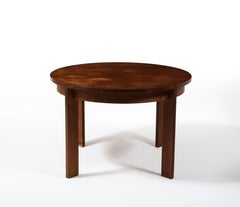 Jacques Quinet Walnut Dining Table, France 1950's