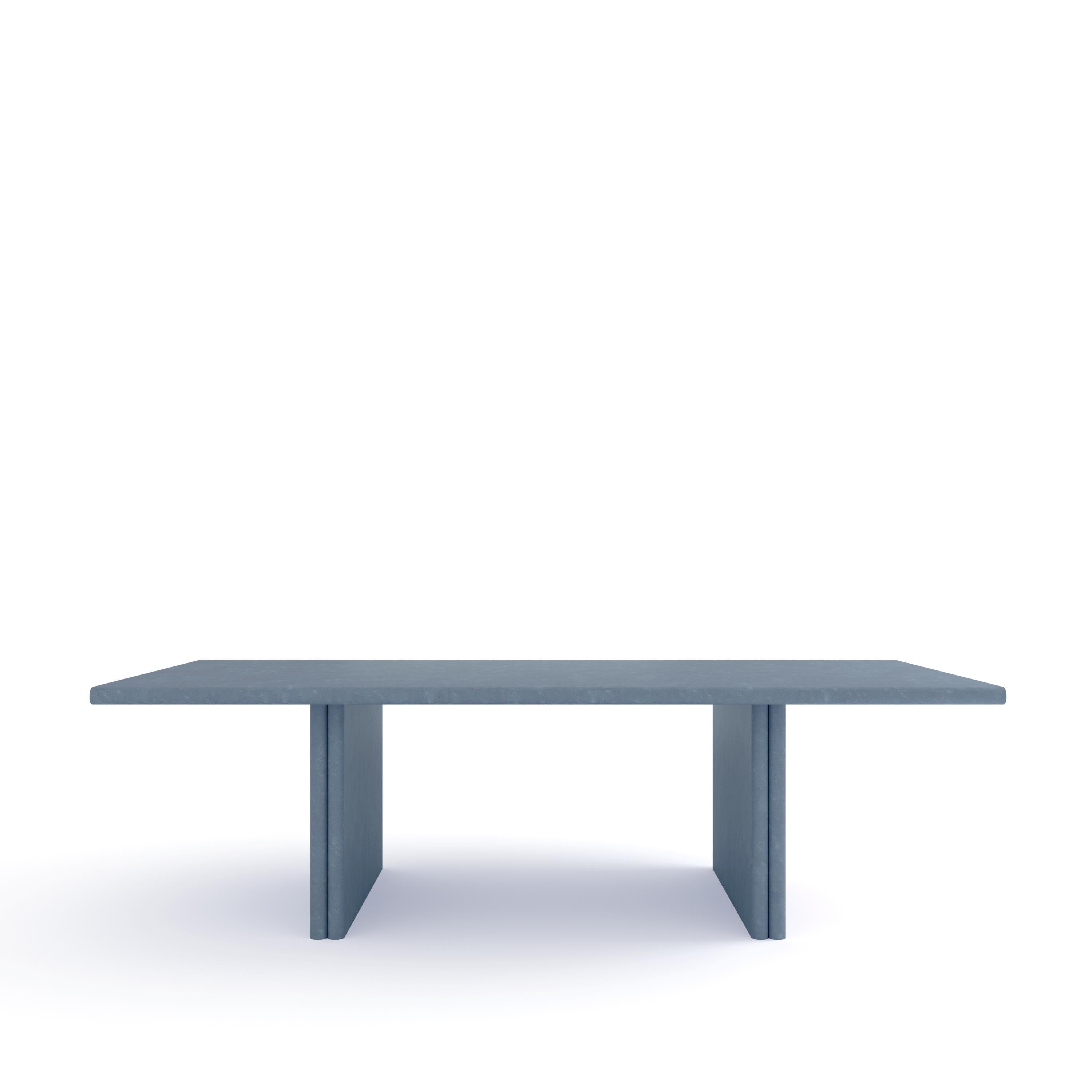 Jacques Rectangular Powder Blue Dining Table by Fred and Juul
Dimensions: D 120 x W 260 x H 74 cm.
Materials: Birdseye Maple veneer on MDF.

Available in different colors. Custom sizes, materials or finishes are available on request. Please contact
