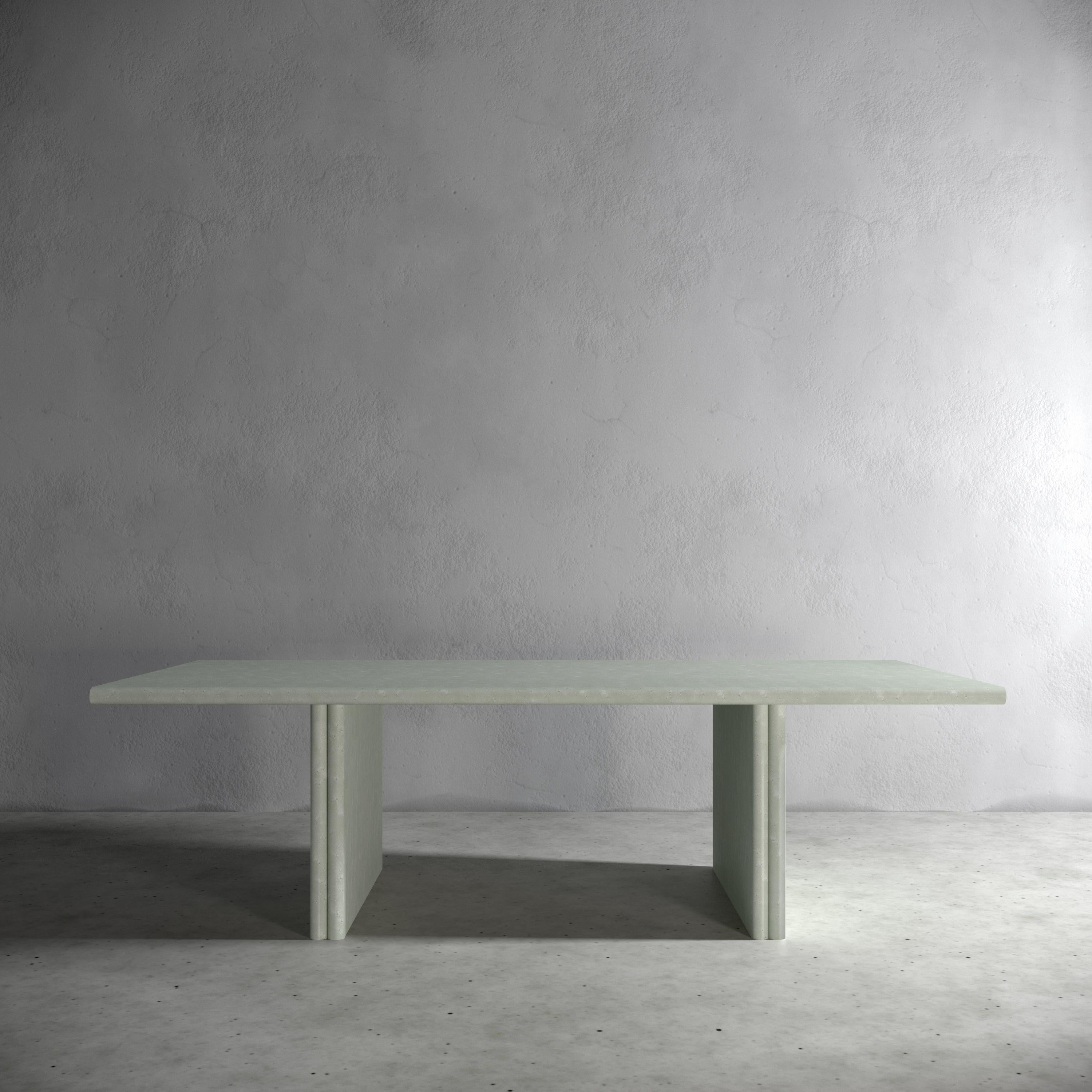 Jacques Rectangular Powder Blue Dining Table by Fred and Juul In New Condition For Sale In Geneve, CH