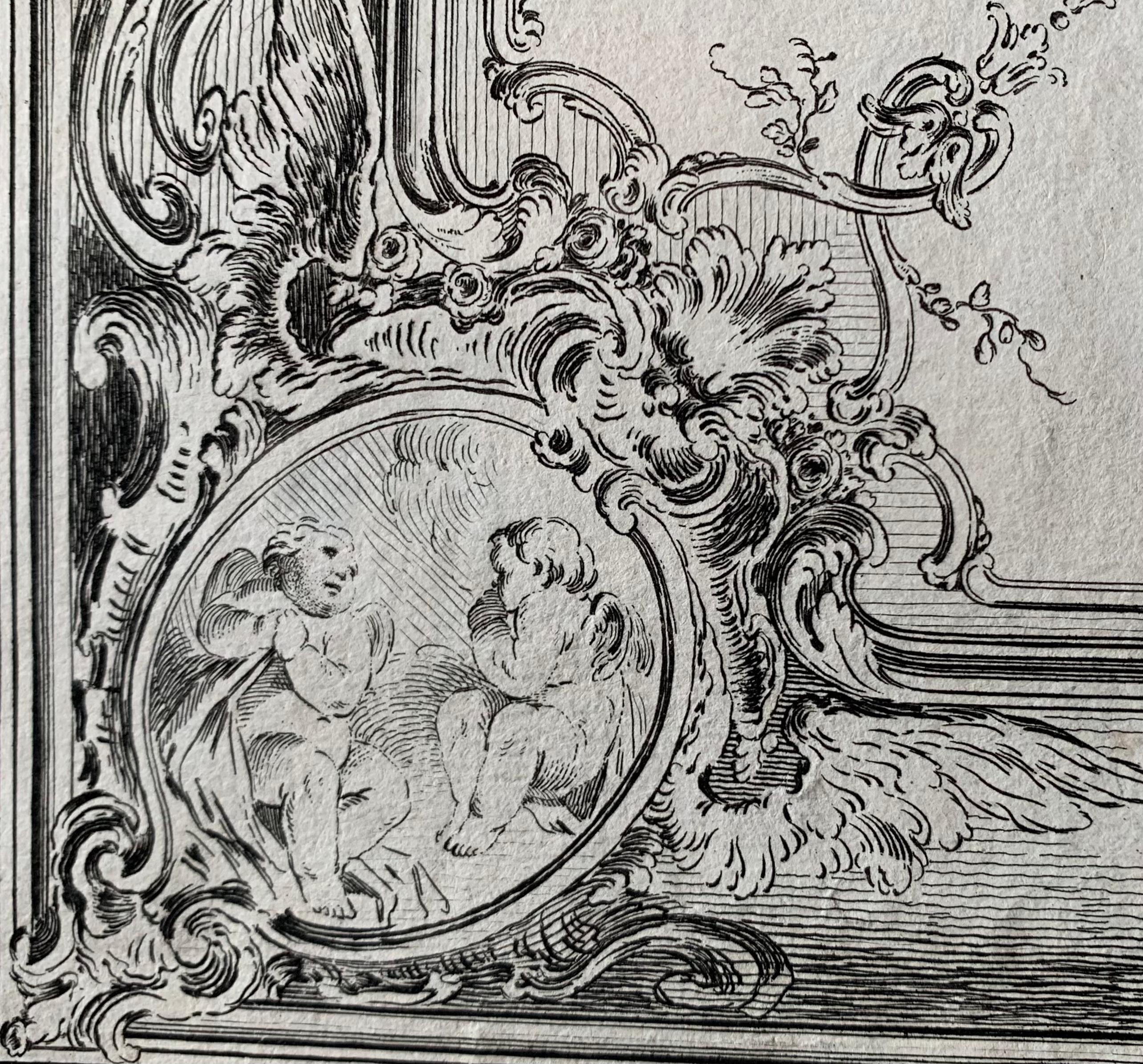 Jacques Renaud Bernard, 5er-Set Gravuren von Architektur, 18. Jahrhundert (Louis XVI.) im Angebot