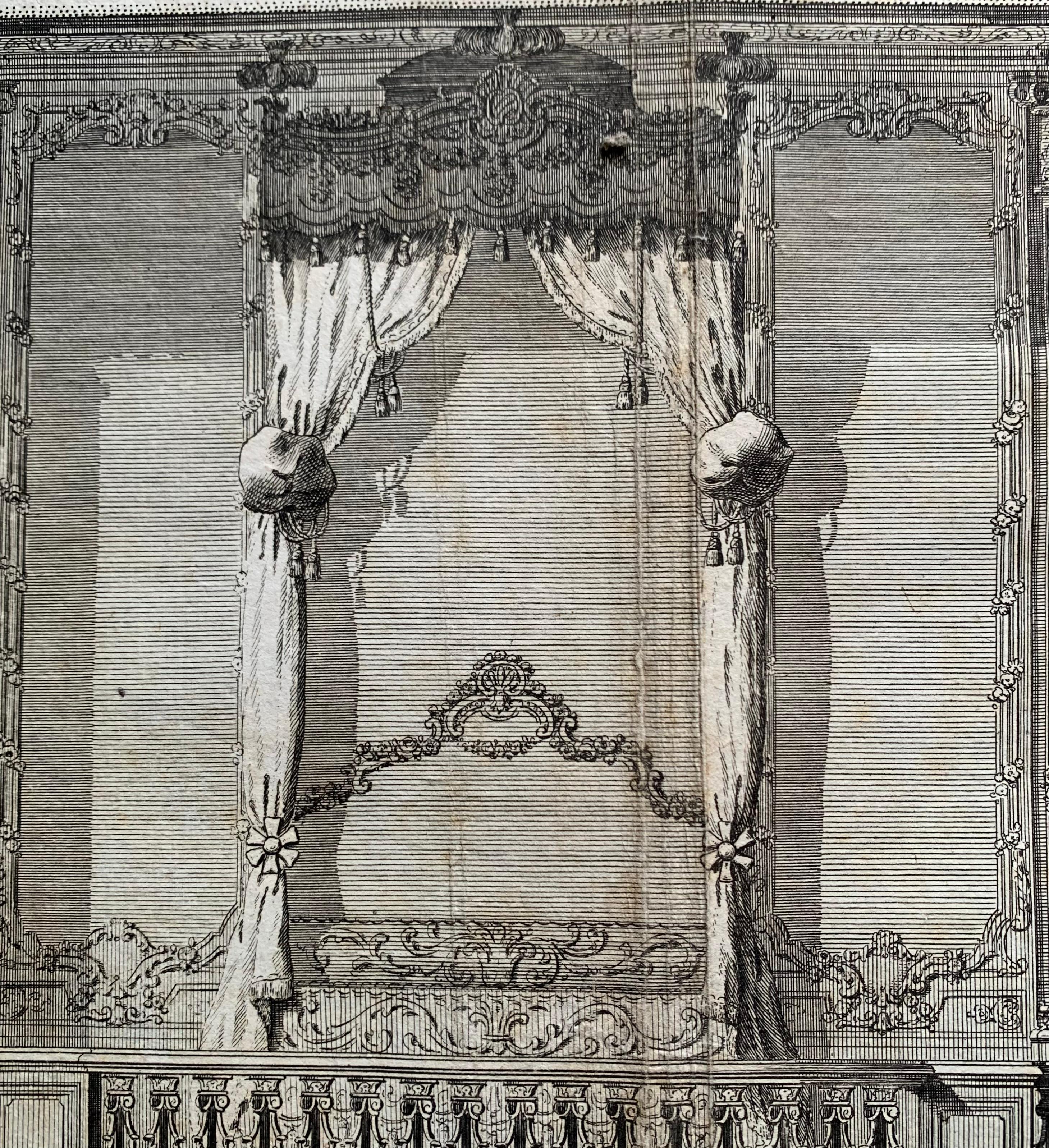 Louis XVI Jacques Renaud Bernard, Set of 5 Engraving of Architecture, 18th Century For Sale