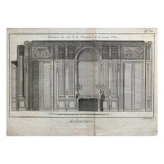 Jacques Renaud Bernard, Set di 5 incisioni di architettura, XVIII secolo