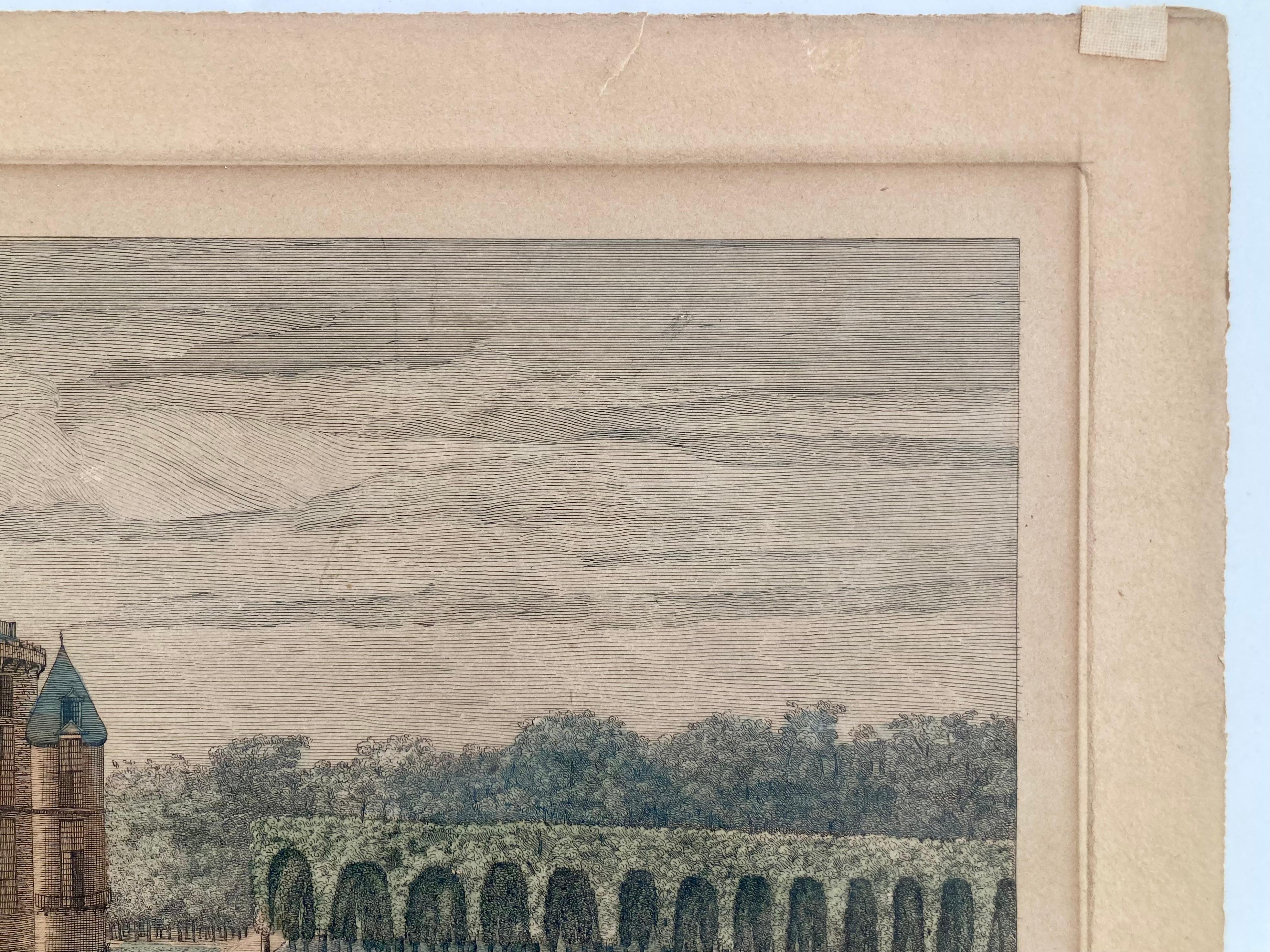 Jacques Rigaud Gravur Chateau Rambouillet (Sonstiges) im Angebot