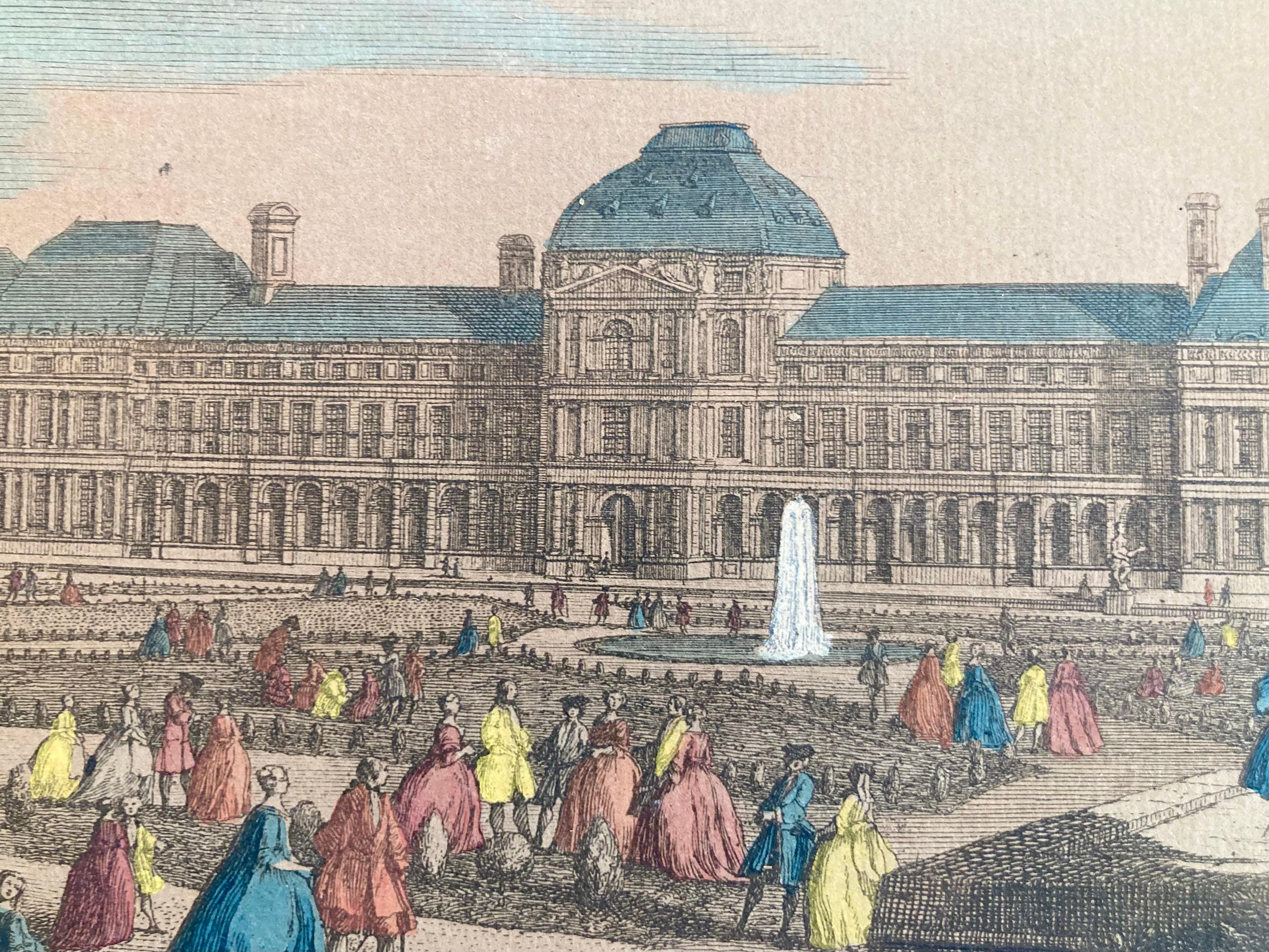 Jacques Rigaud Engraving Palais Des Thuilleries For Sale 3