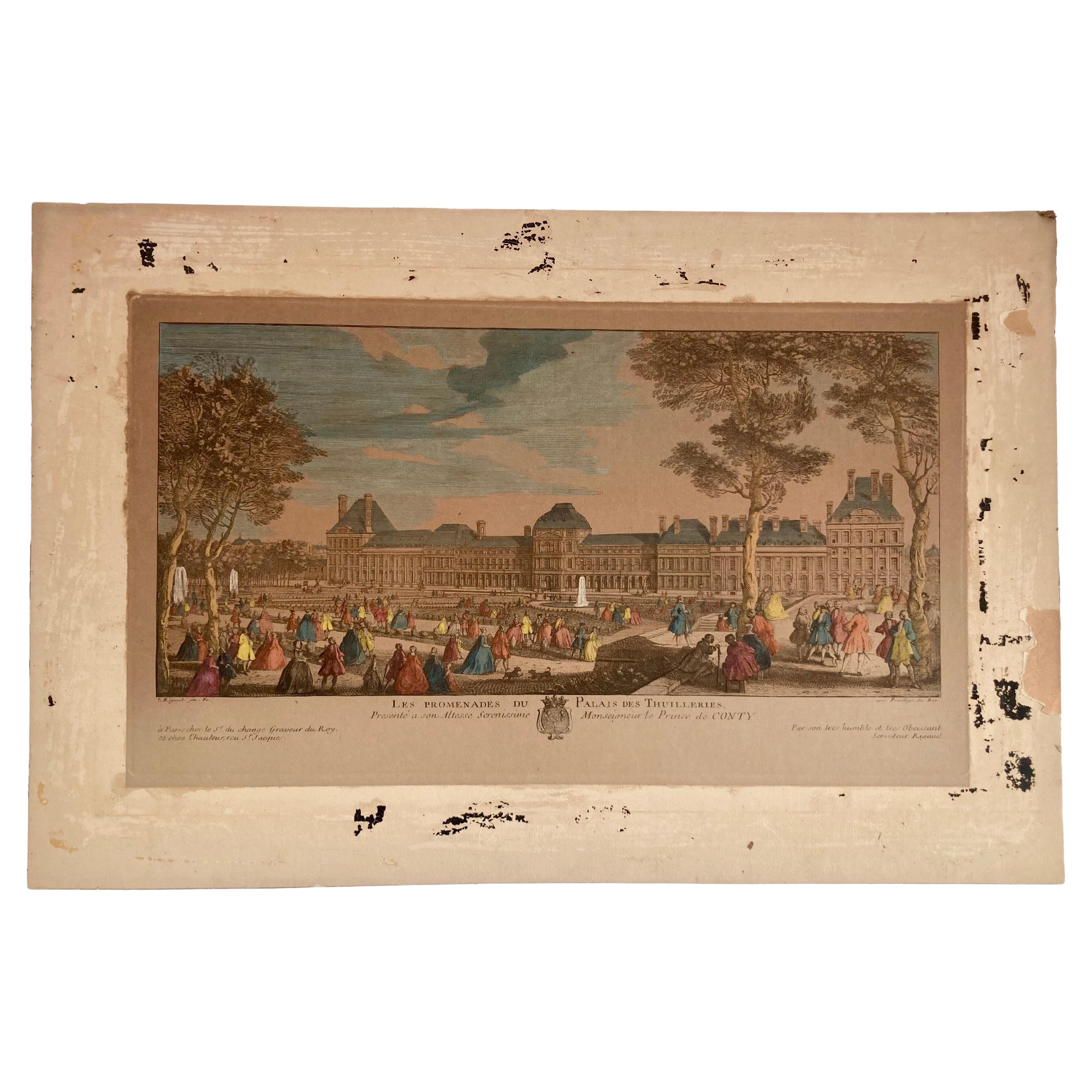 Jacques Rigaud Gravur Palais Des Thuilleries