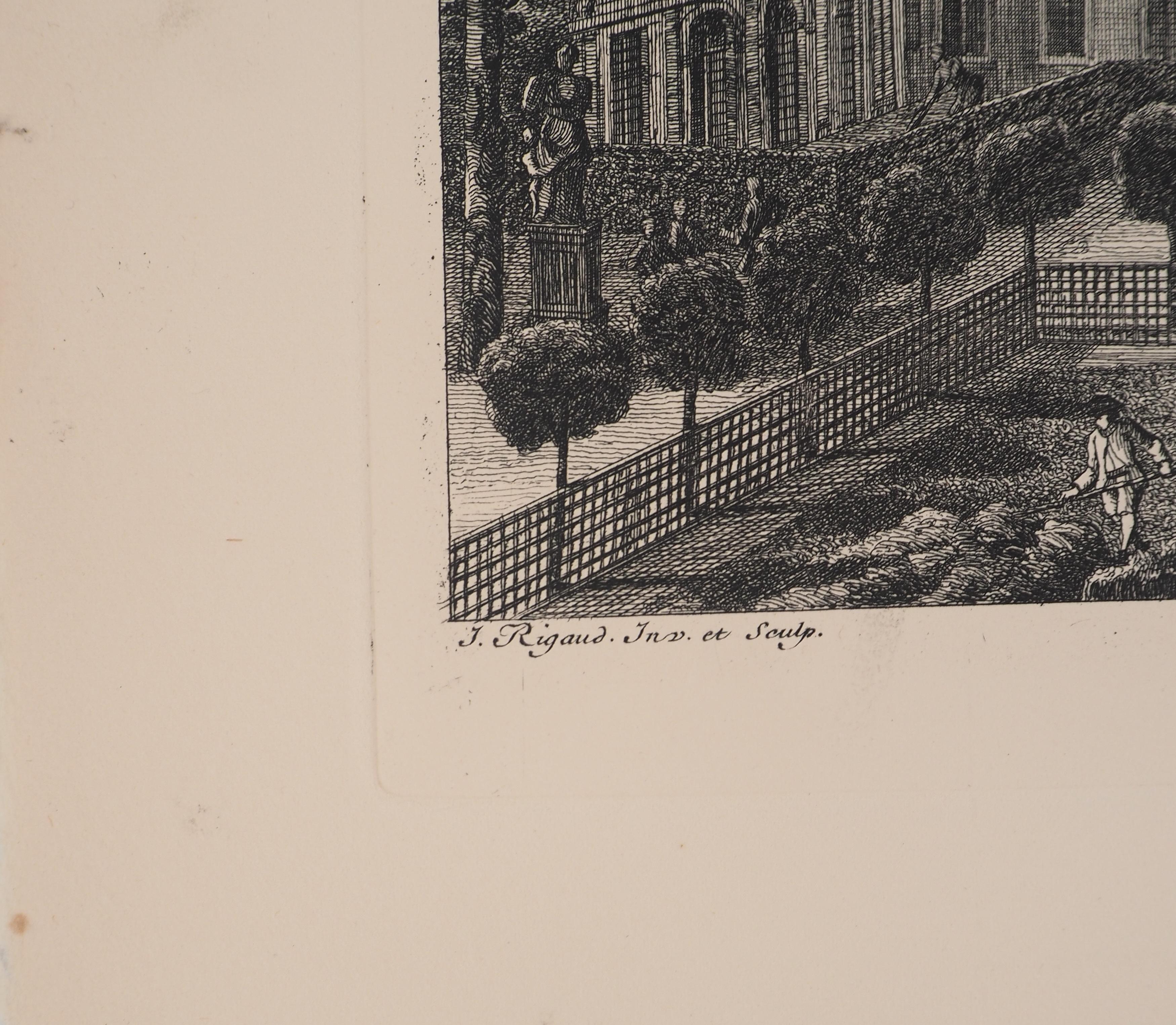 Vita alla Corte Reale - Acquaforte originale, firmata - Print Altro stile artistico di Jacques RIGAUD