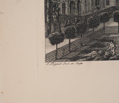 Life at the Royal Court - Original etching, Signed