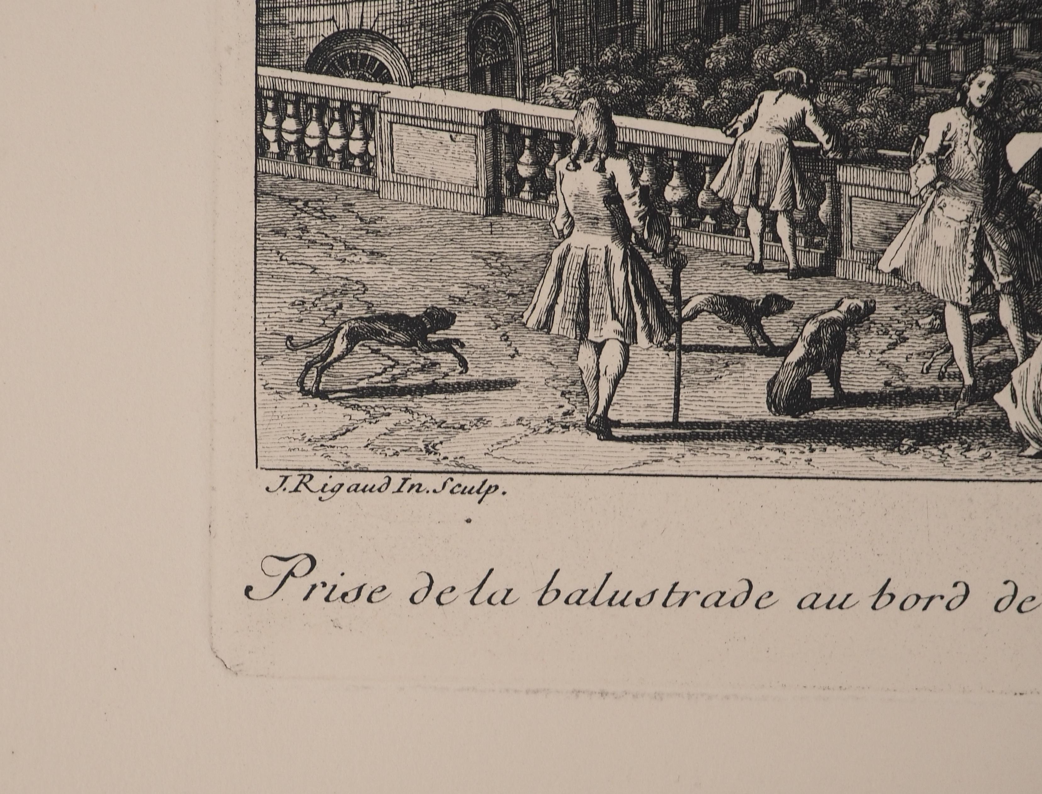 I giardini di Versailles - Acquaforte originale, firmata - Print Altro stile artistico di Jacques RIGAUD