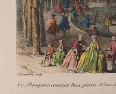 The Royal Garden - Original etching and stencil, Signed