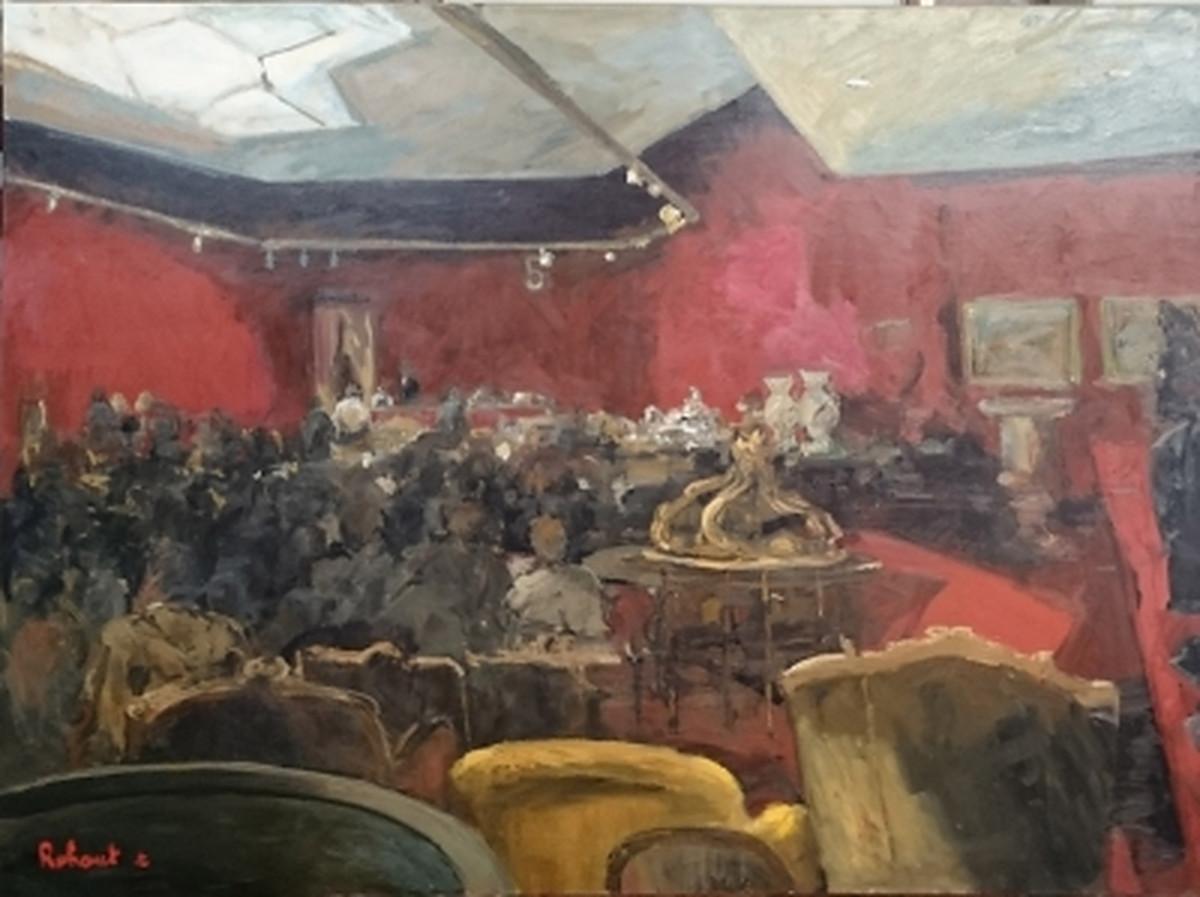 Jacques ROHAUT Interior Painting -  Paris Drout - Salle n° 5 
