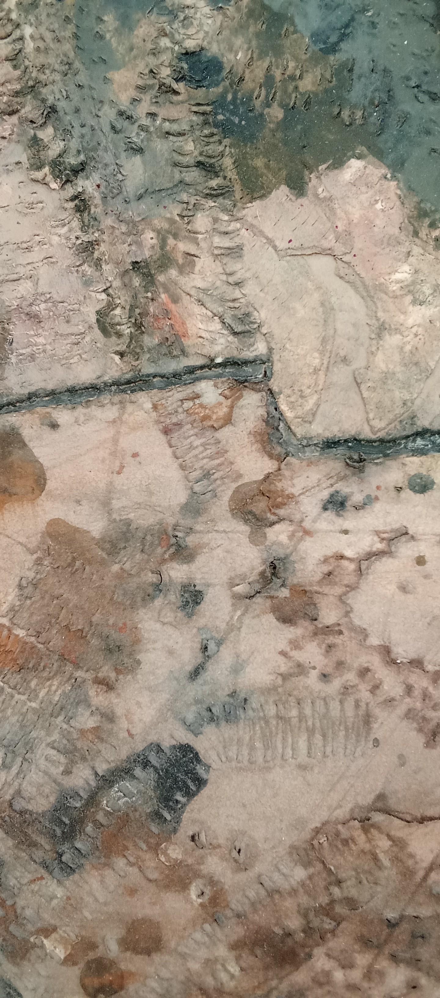 Untitled Jacques Rouby (1953-2019) Contemporary abstract art painted cardboard For Sale 2