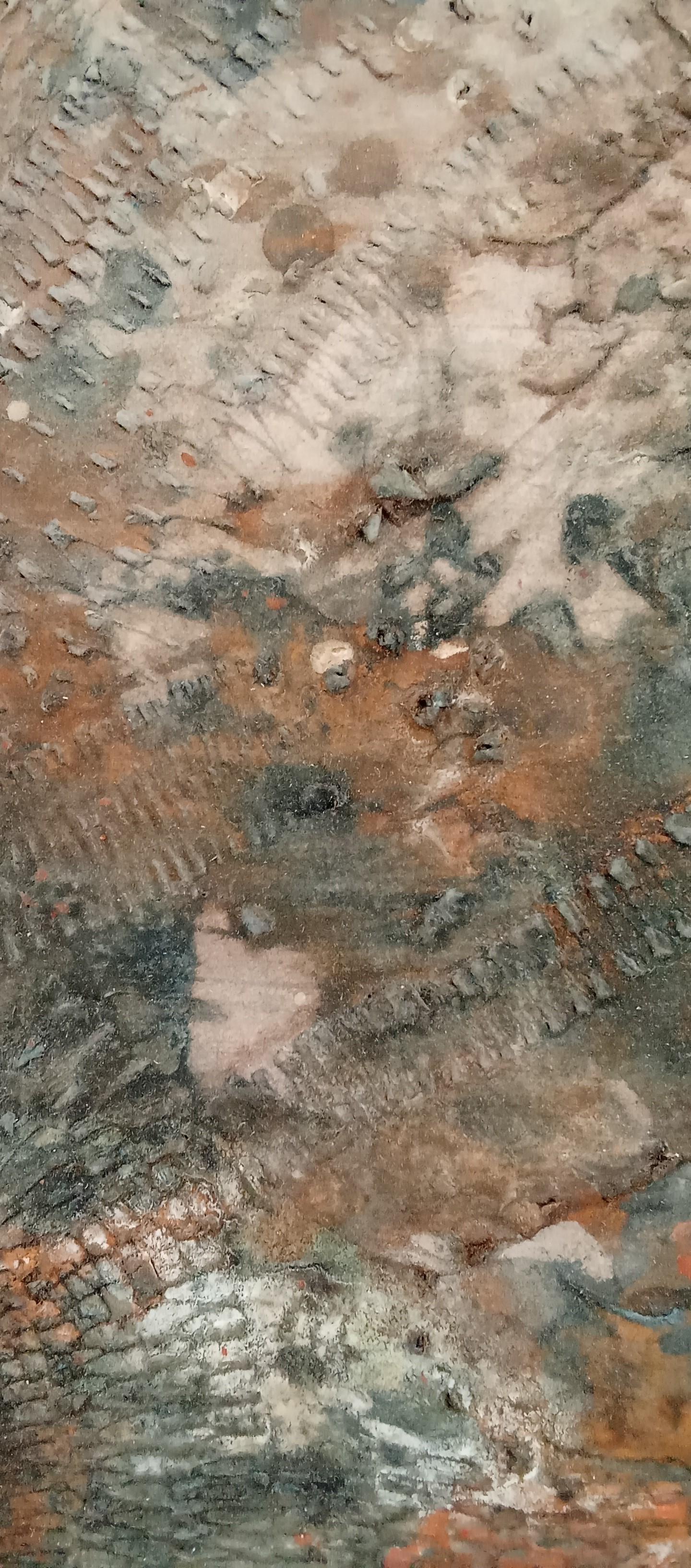 Untitled Jacques Rouby (1953-2019) Contemporary abstract art painted cardboard For Sale 3