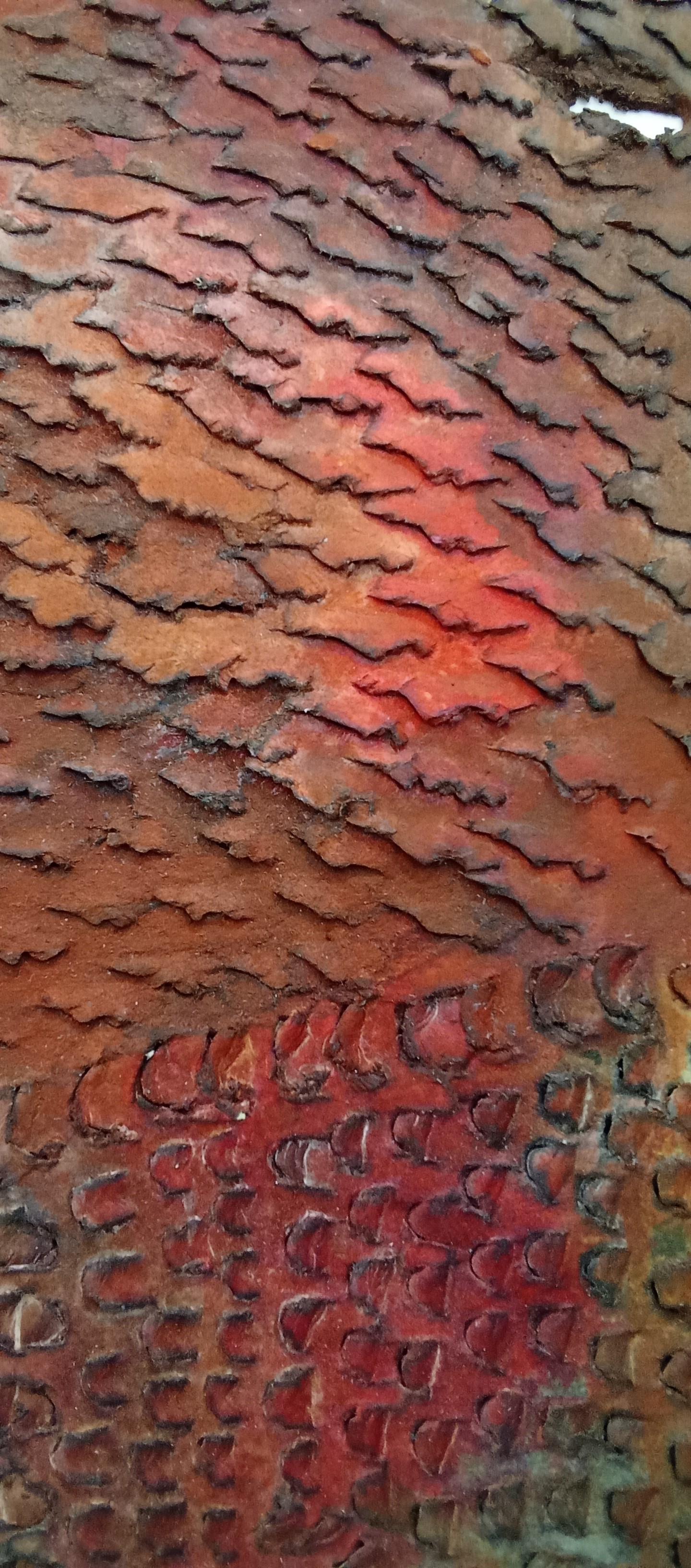 Untitled Jacques Rouby (1953-2019) Zeitgenössische abstrakte Kunst bemalter Karton im Angebot 7
