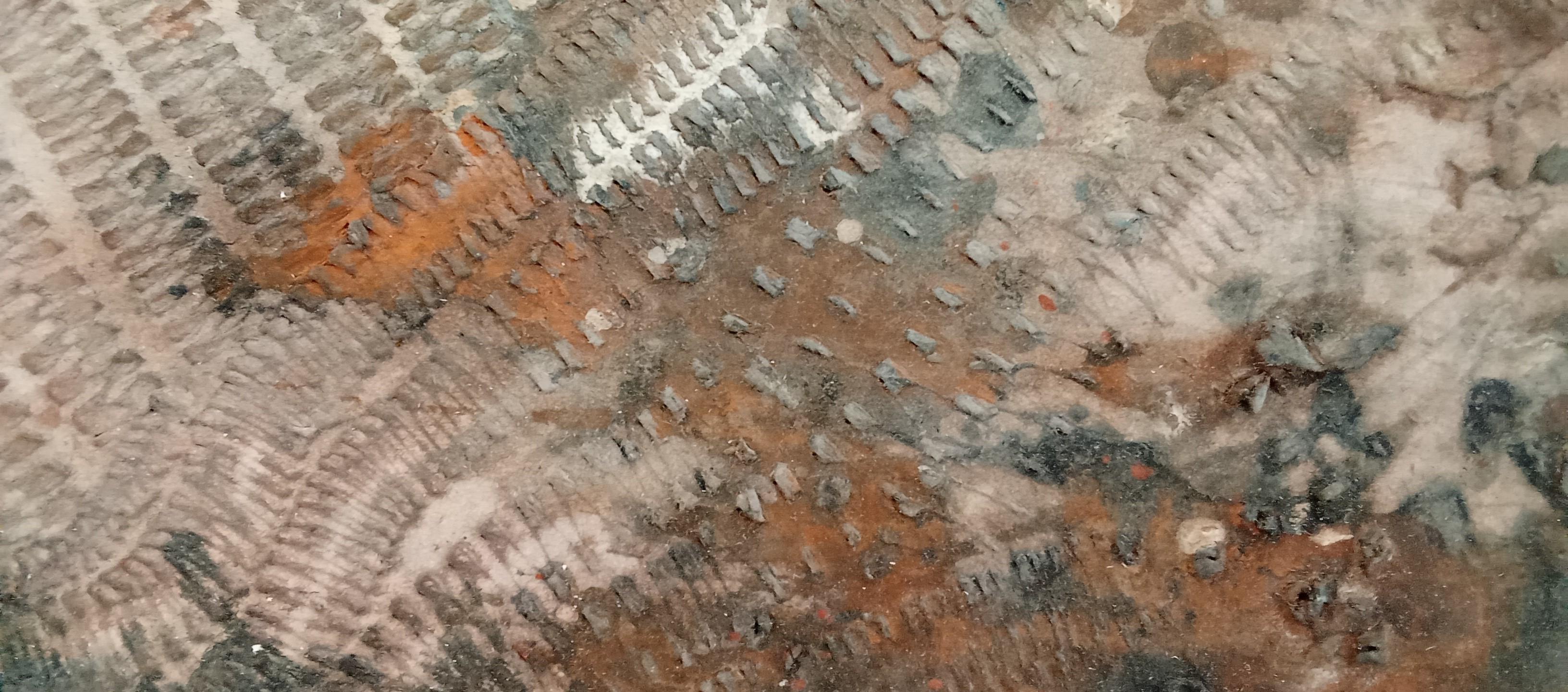 Untitled Jacques Rouby (1953-2019) Contemporary abstract art painted cardboard For Sale 7