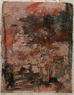 Untitled Jacques Rouby (1953-2019) Contemporary abstract art painted cardboard