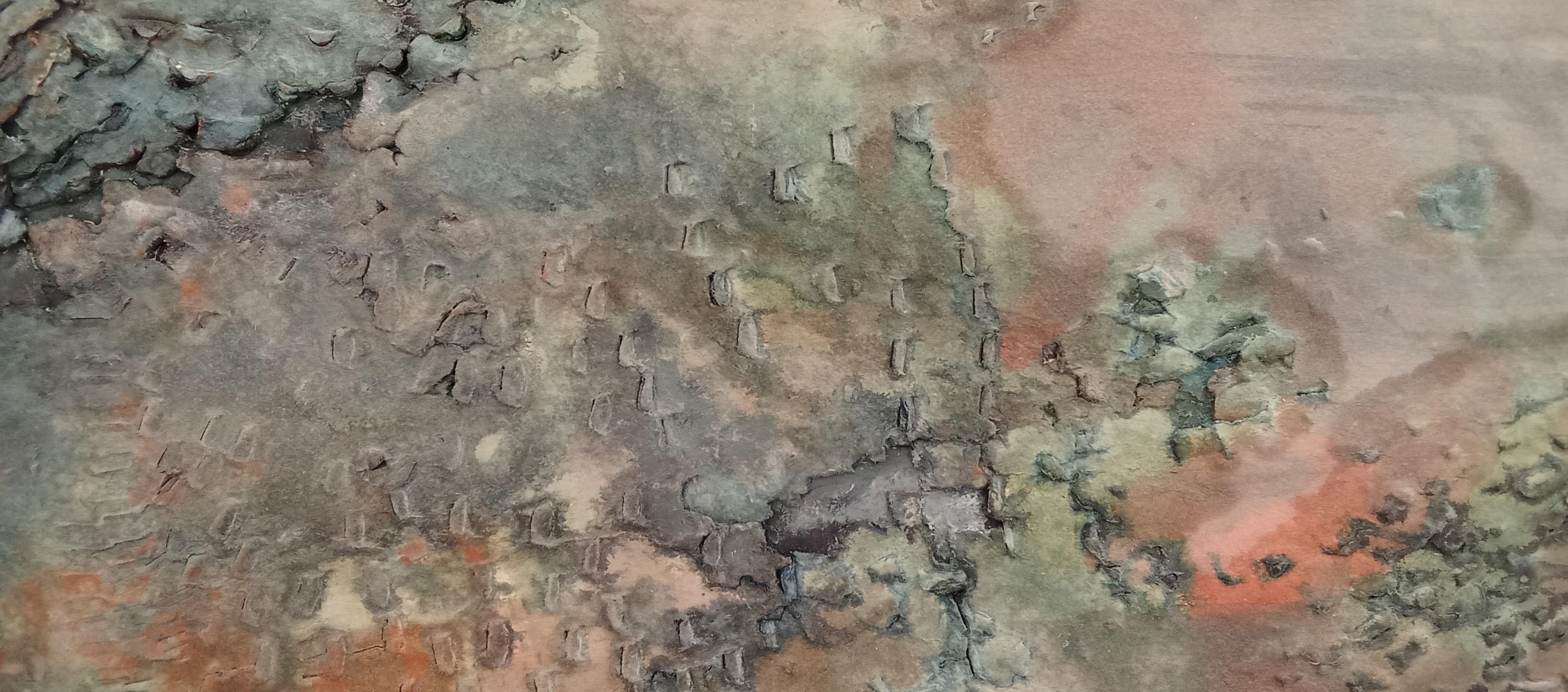 Untitled Jacques Rouby (1953-2019) Contemporary abstract art sculpted cardboard For Sale 2