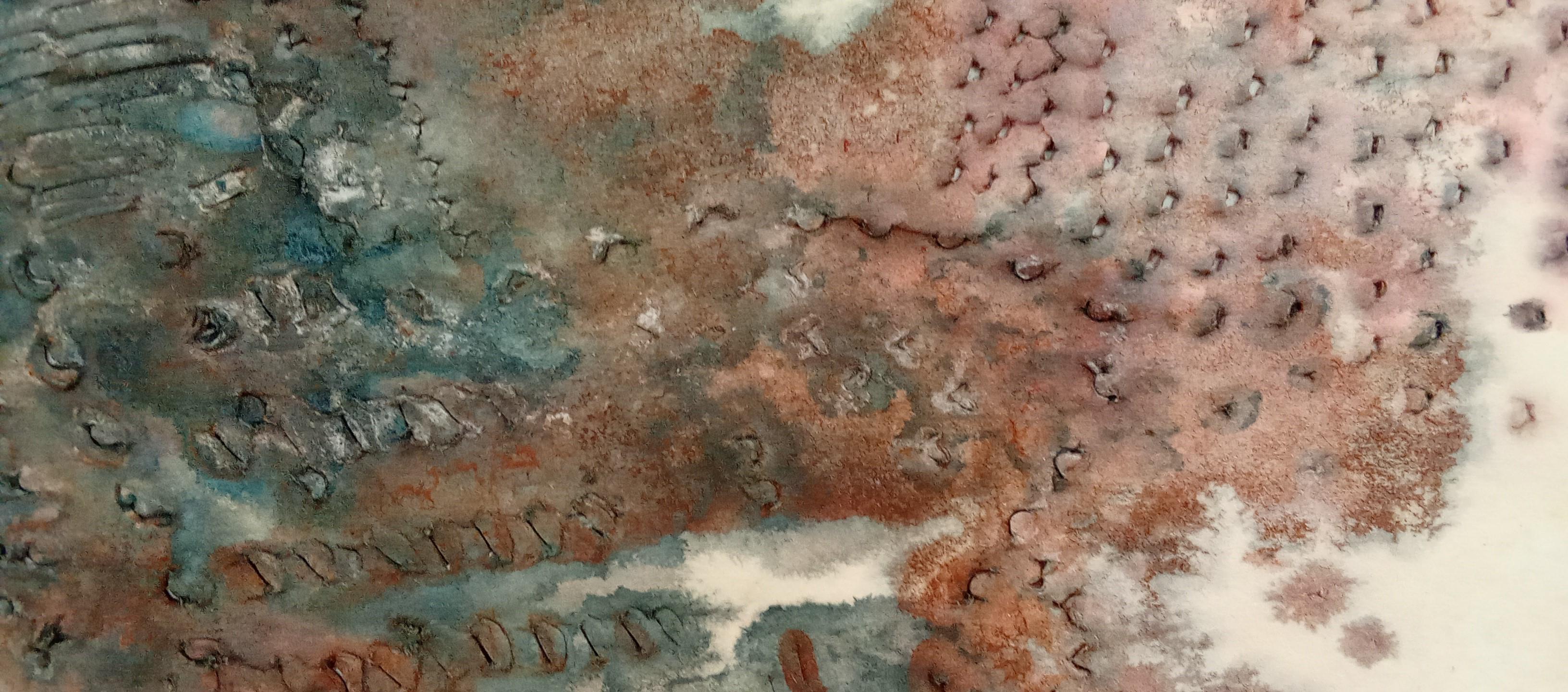 Untitled Jacques Rouby (1953-2019) Contemporary abstract art sculpted cardboard For Sale 3