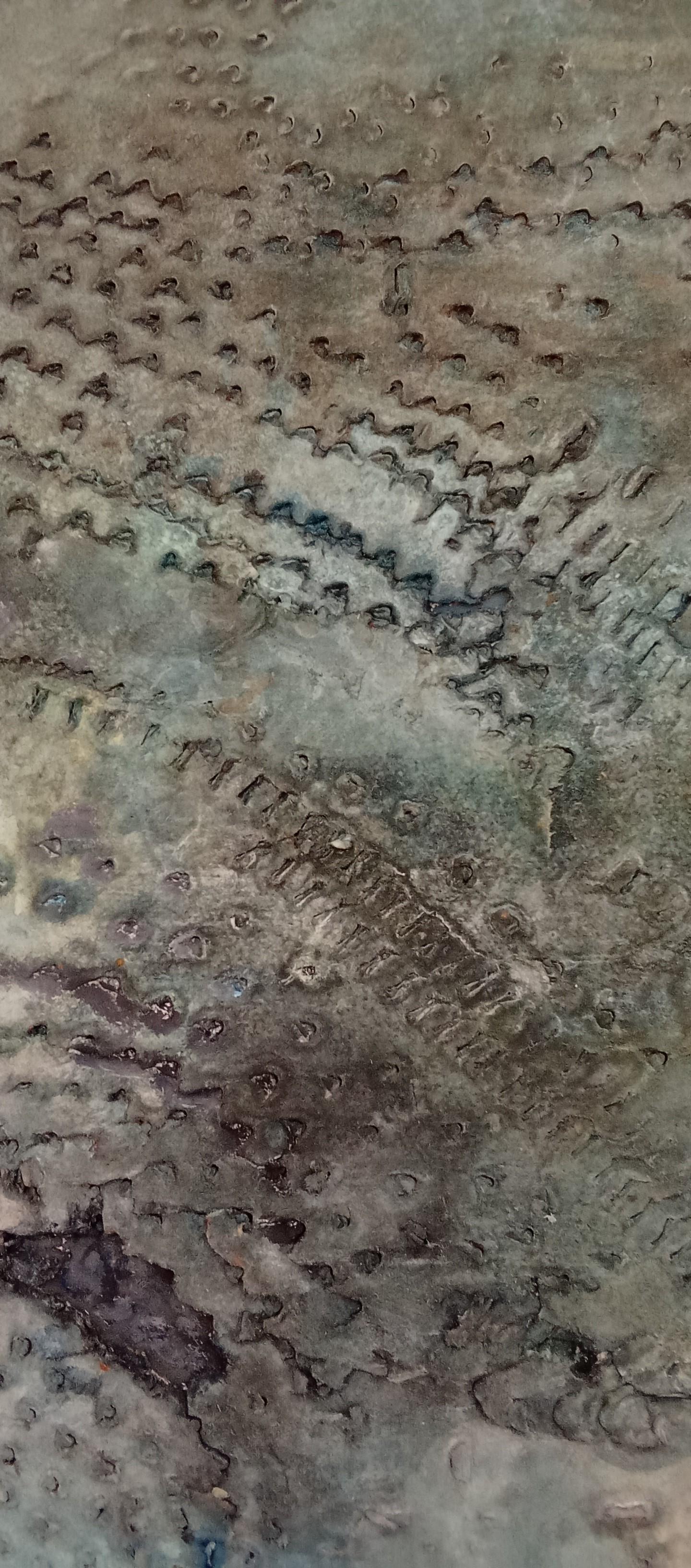 Untitled Jacques Rouby (1953-2019) Contemporary abstract art sculpted cardboard For Sale 6