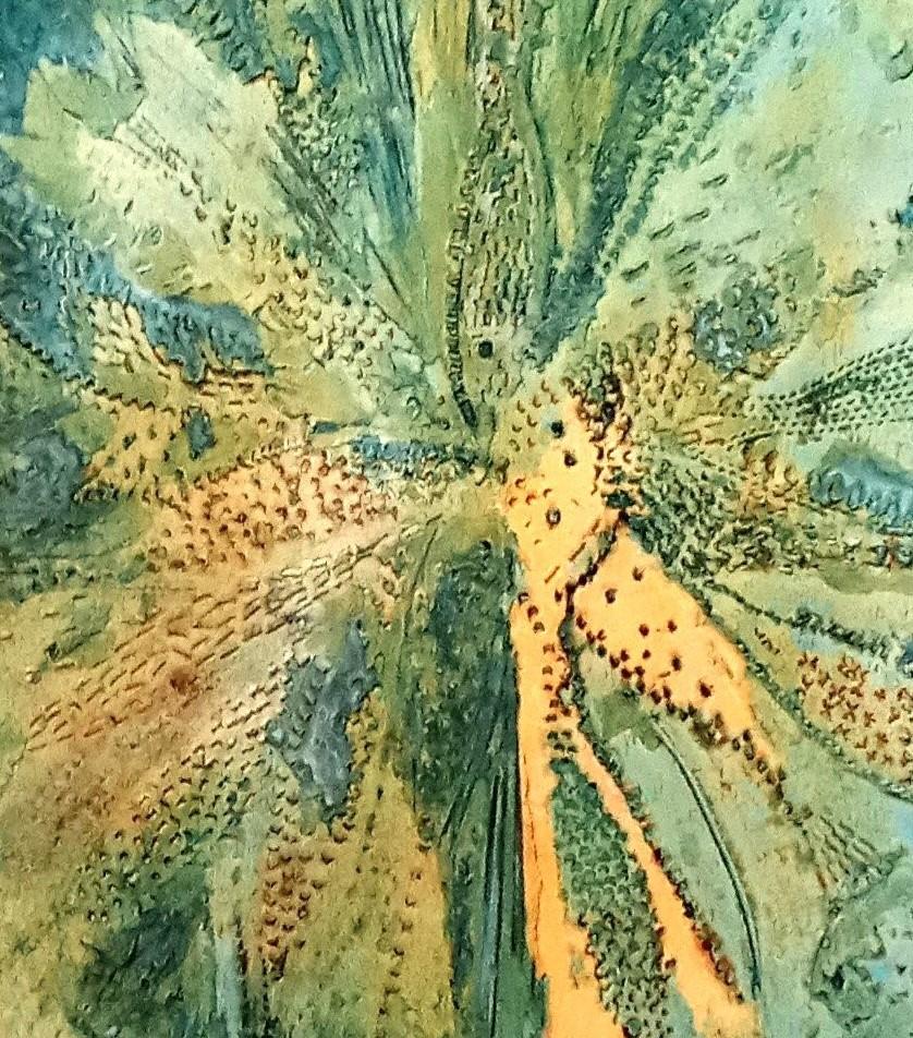 Senza titolo Jacques Rouby (1953-2019) Arte contemporanea cartone dipinto e scolpito in vendita 1