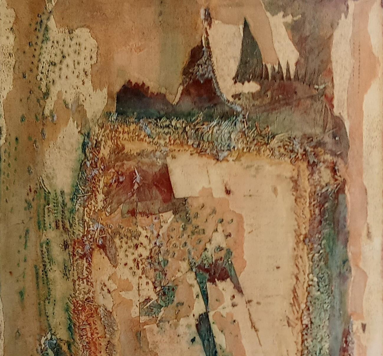 Senza titolo Jacques Rouby (1953-2019) Arte contemporanea cartone dipinto e scolpito in vendita 1