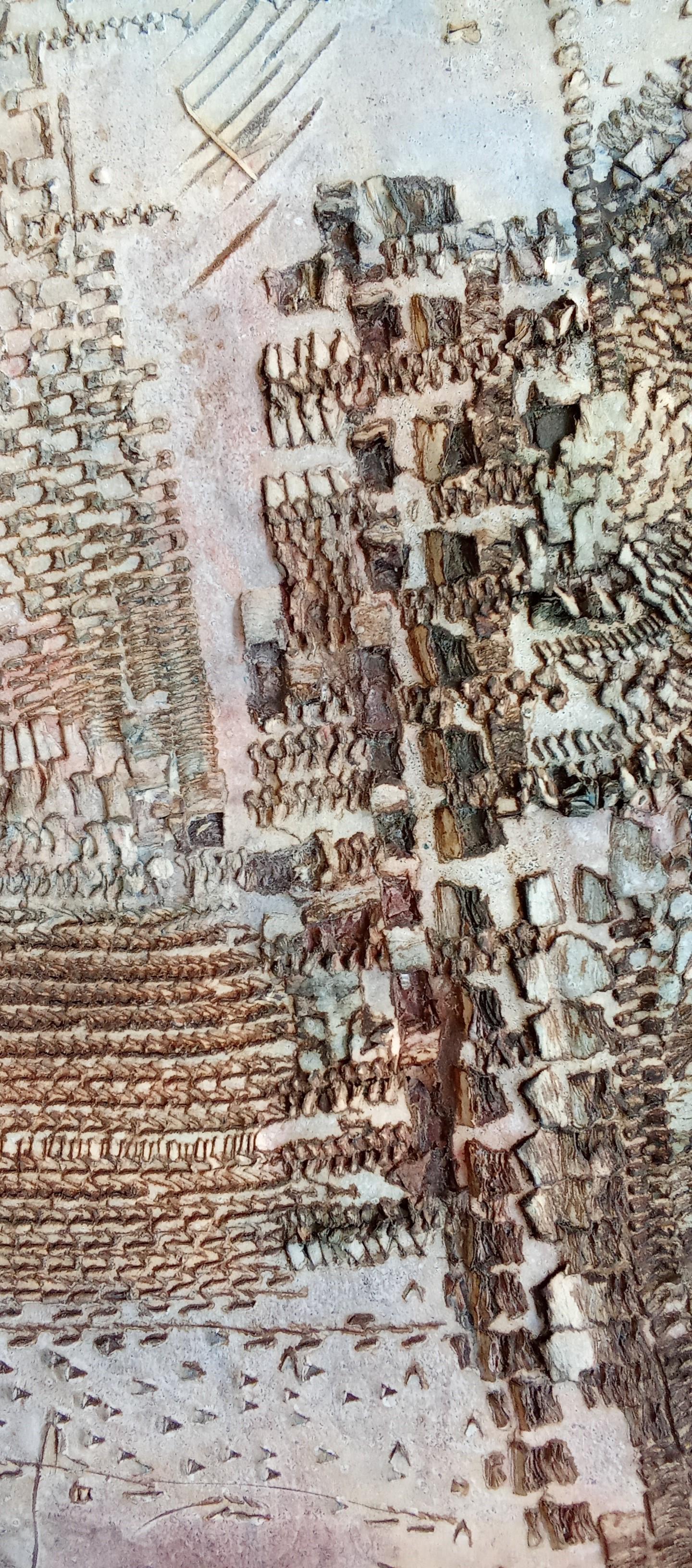 Ohne Titel Jacques Rouby (1953-2019) Zeitgenössische Kunst, bemalt, geformter Karton im Angebot 2
