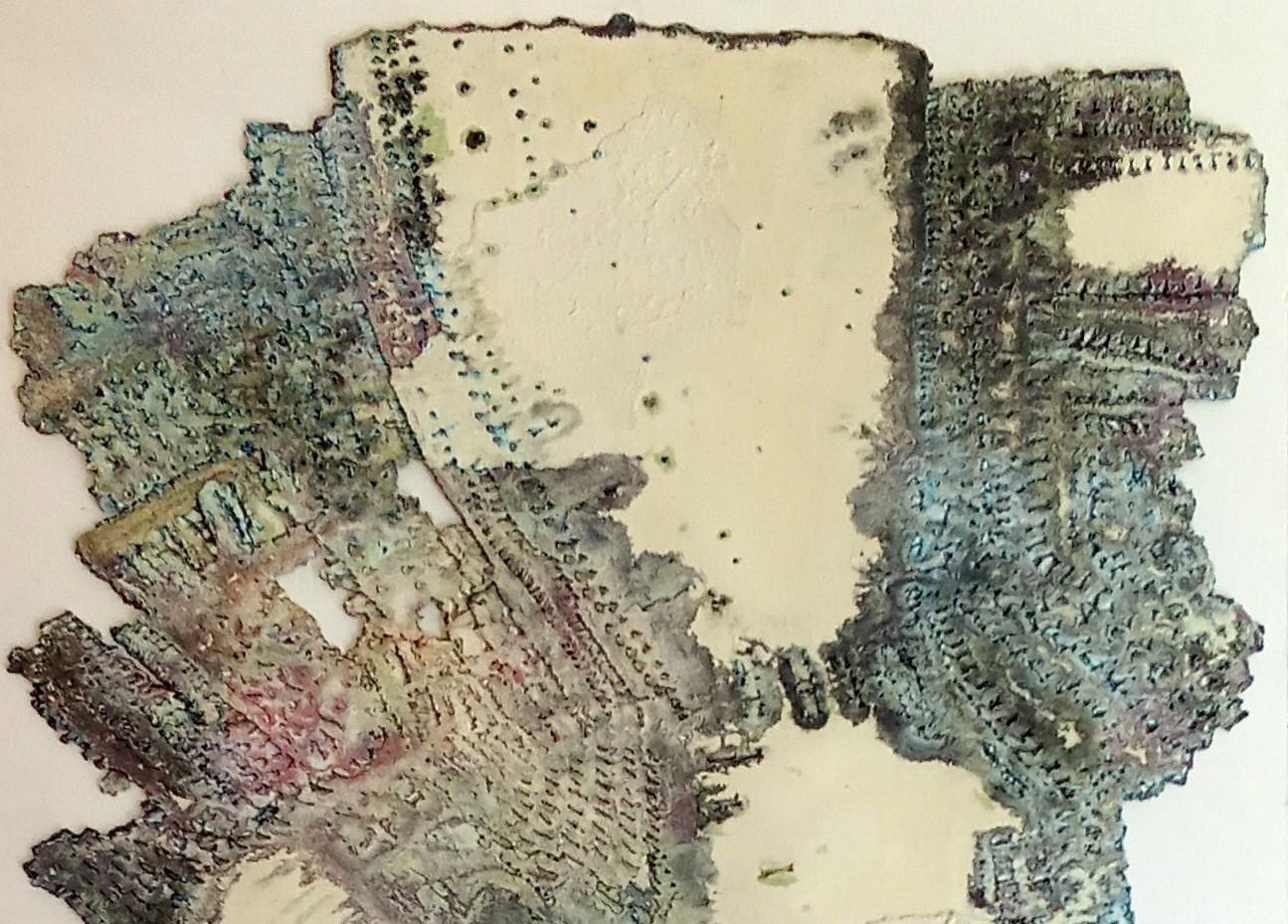 Sin título Jacques Rouby (1953-2019) Arte contemporáneo cartón pintado esculpido en venta 2