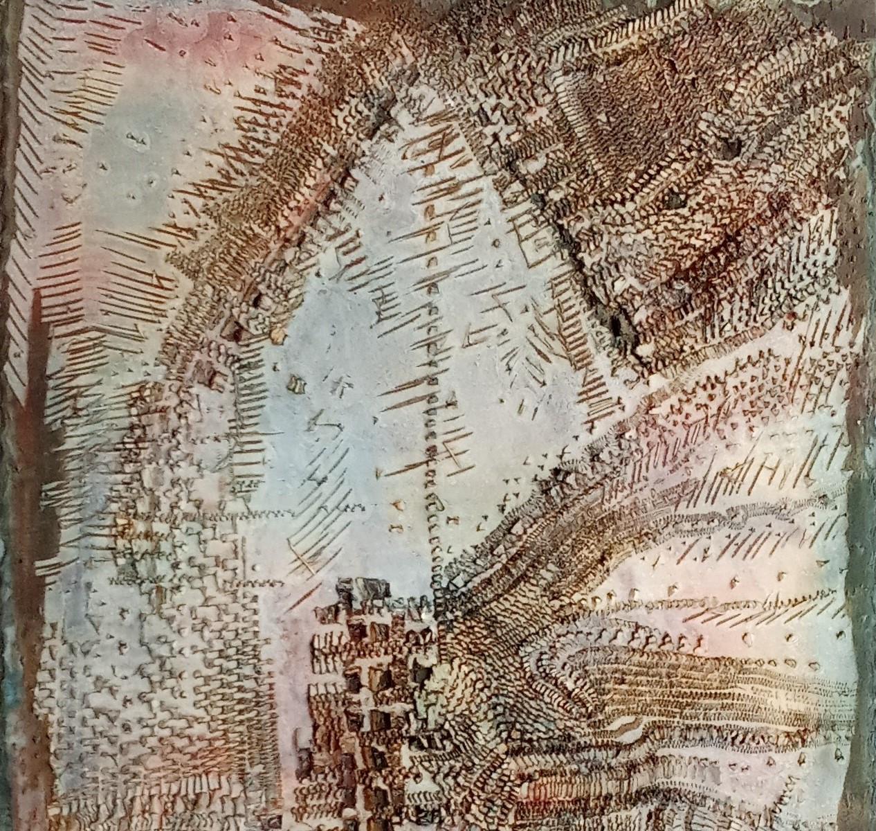 Ohne Titel Jacques Rouby (1953-2019) Zeitgenössische Kunst, bemalt, geformter Karton im Angebot 3