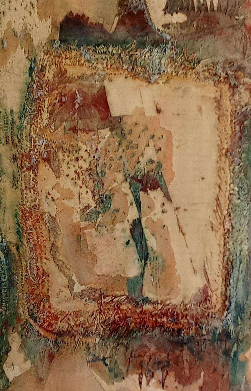 Senza titolo Jacques Rouby (1953-2019) Arte contemporanea cartone dipinto e scolpito in vendita 3