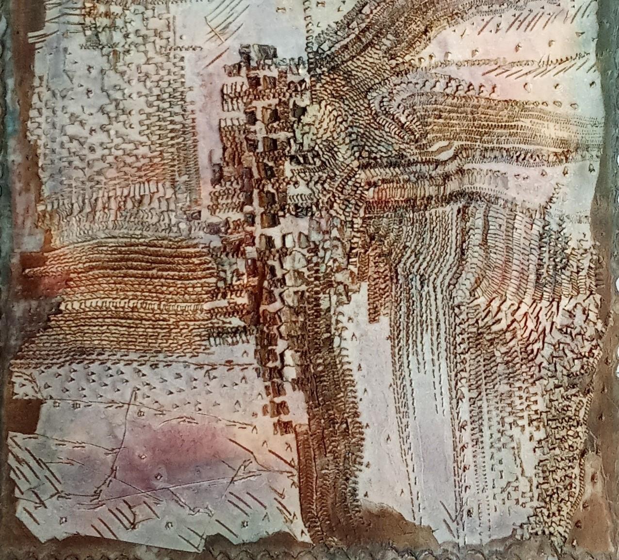 Ohne Titel Jacques Rouby (1953-2019) Zeitgenössische Kunst, bemalt, geformter Karton im Angebot 4