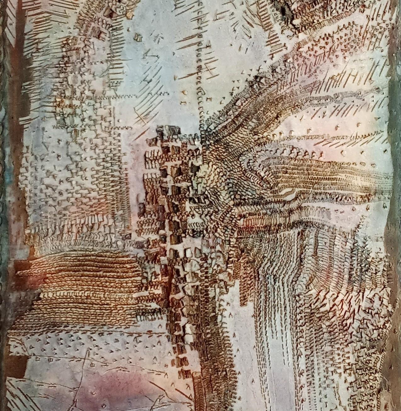 Ohne Titel Jacques Rouby (1953-2019) Zeitgenössische Kunst, bemalt, geformter Karton im Angebot 5