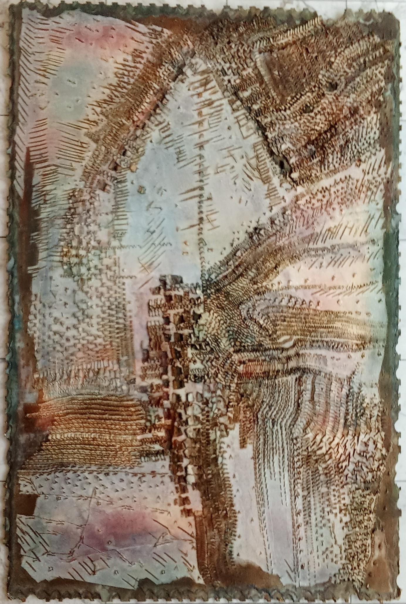 Senza titolo Jacques Rouby (1953-2019) Arte contemporanea cartone dipinto e scolpito