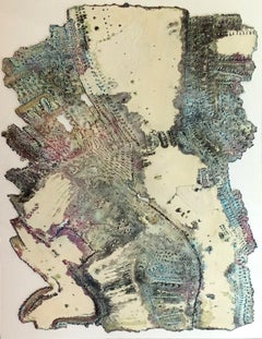 Untitled Jacques Rouby (1953-2019) Contemporary art painted sculpted cardboard