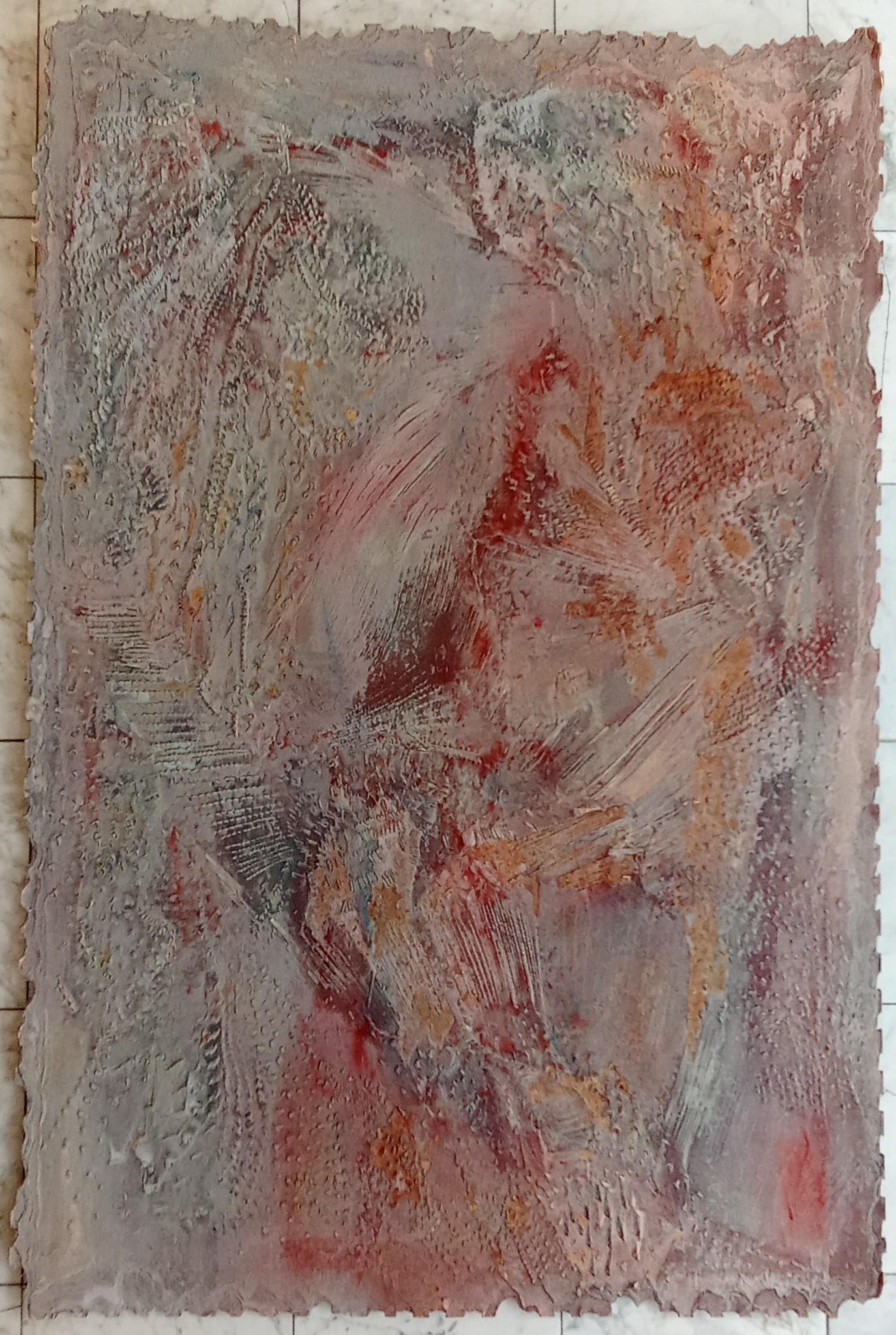 Senza titolo Jacques Rouby (1953-2019) Arte contemporanea cartone dipinto e scolpito