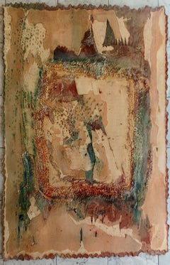 Untitled Jacques Rouby (1953-2019) Contemporary art painted sculpted cardboard