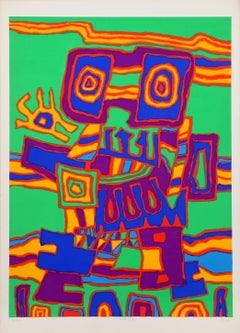 Griffle Galeie, serigrafía psicodélica de Jacques Soisson 1975