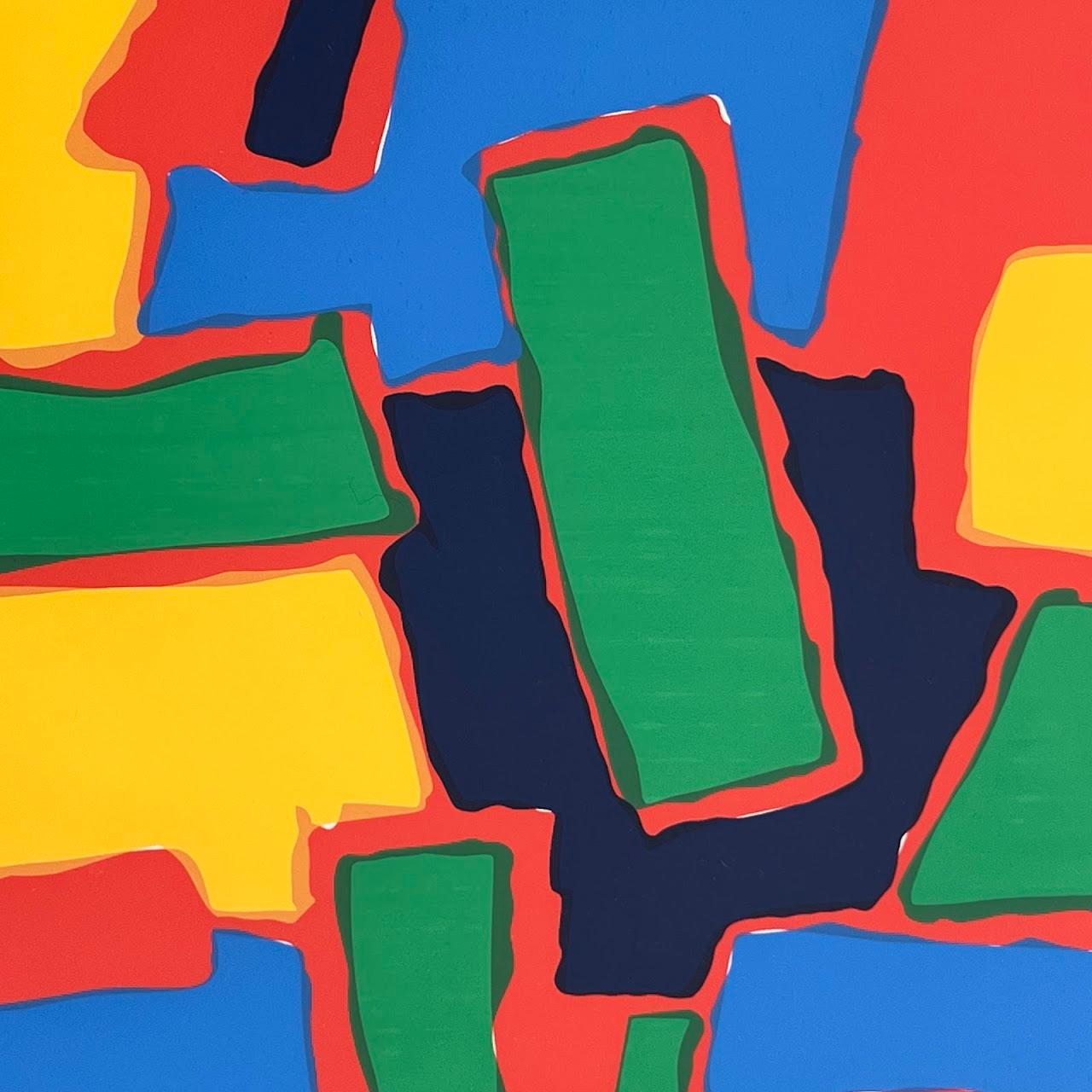 Abstract Jacques Soisson French Modernist Silkscreen For Sale 2
