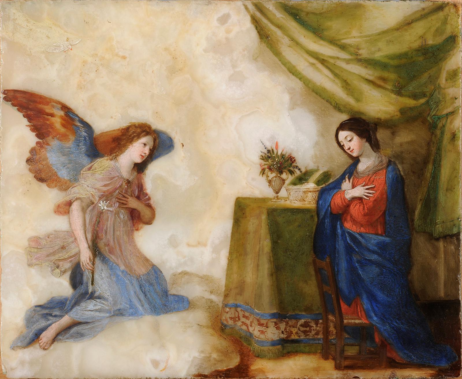 Jacques Stella Portrait Painting - The Annunciation