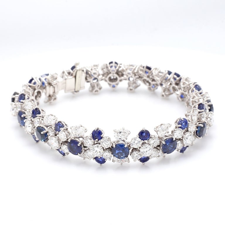 Jacques Timey for Harry Winston, Sapphire and Diamond Bracelet For