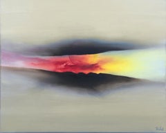 Zeitgenössische französische Kunst von Jacques Trichet - Horizont und Sonnenuntergang