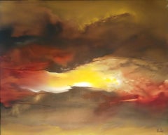 Art contemporain français de Jacques Trichet - Coucher de soleil