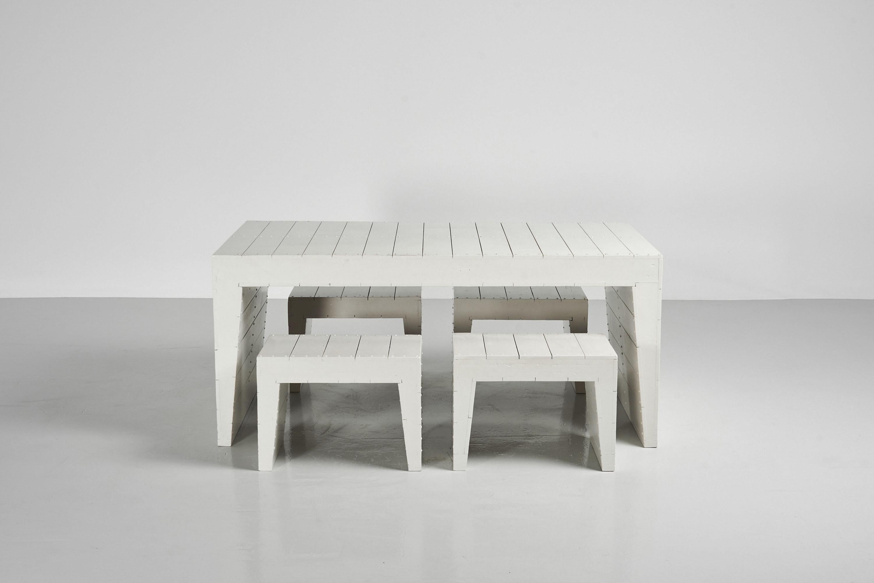 Mid-Century Modern Ensemble de salle à manger de l'école Bossche de Jacques Uppelschoten 1978 en vente