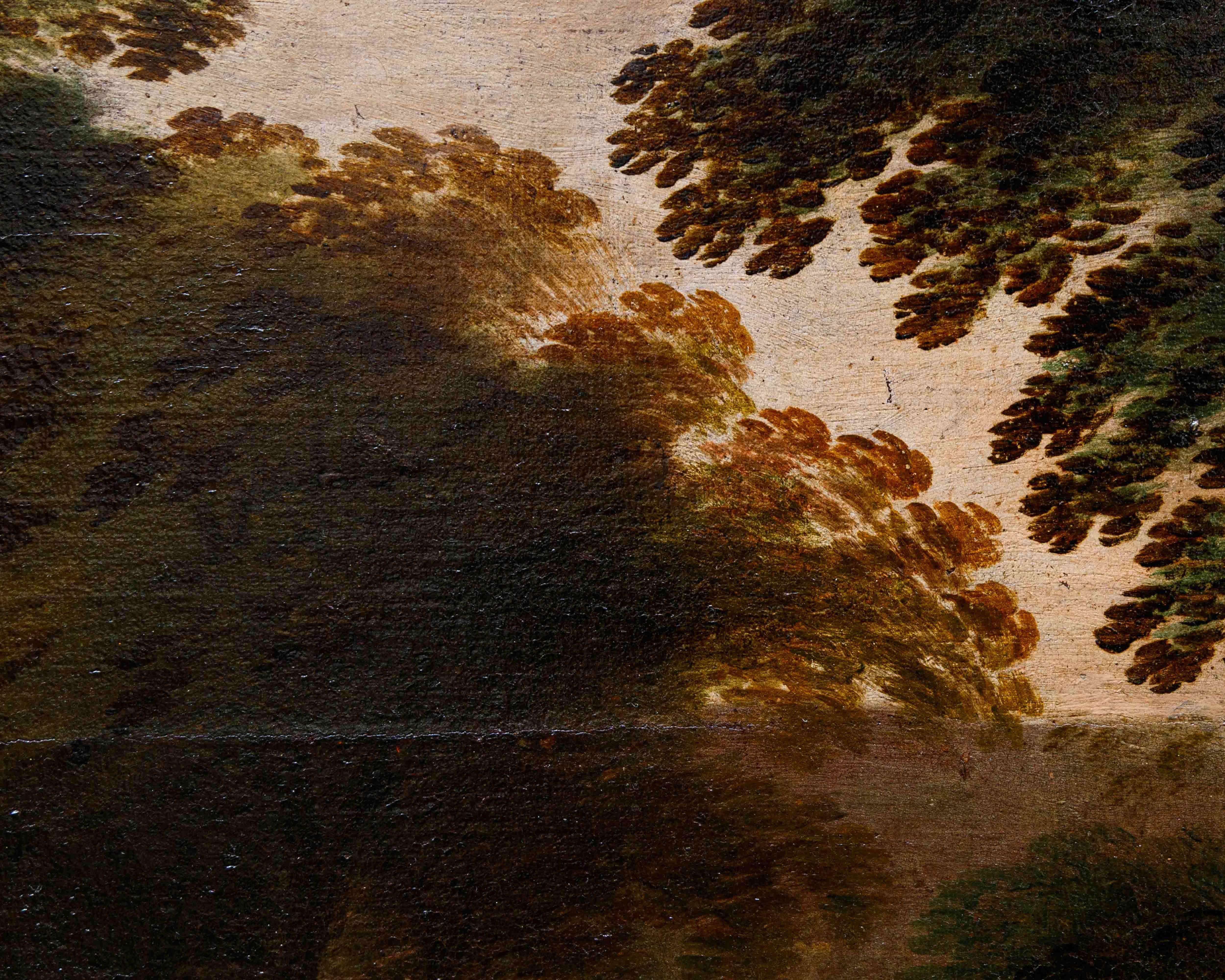 Seguidor de Jacques van der Wijen (Amsterdam 1586 - 1638), Caza del ciervo - Landscape Painting Black de Jacques van der Wijen (Amsterdam 1586 – 1638)