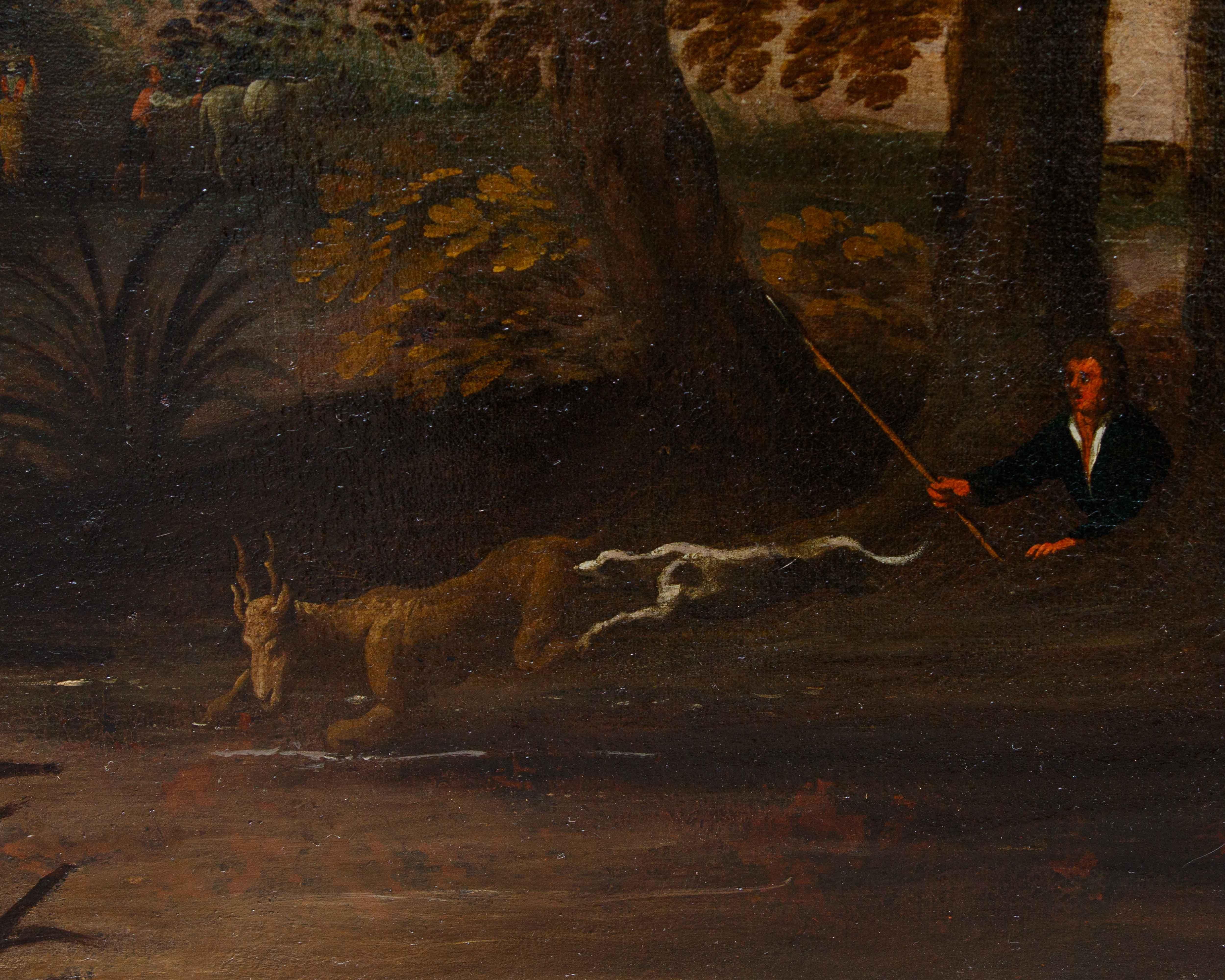 Seguidor de Jacques van der Wijen (Amsterdam 1586 - 1638), Caza del ciervo en venta 1