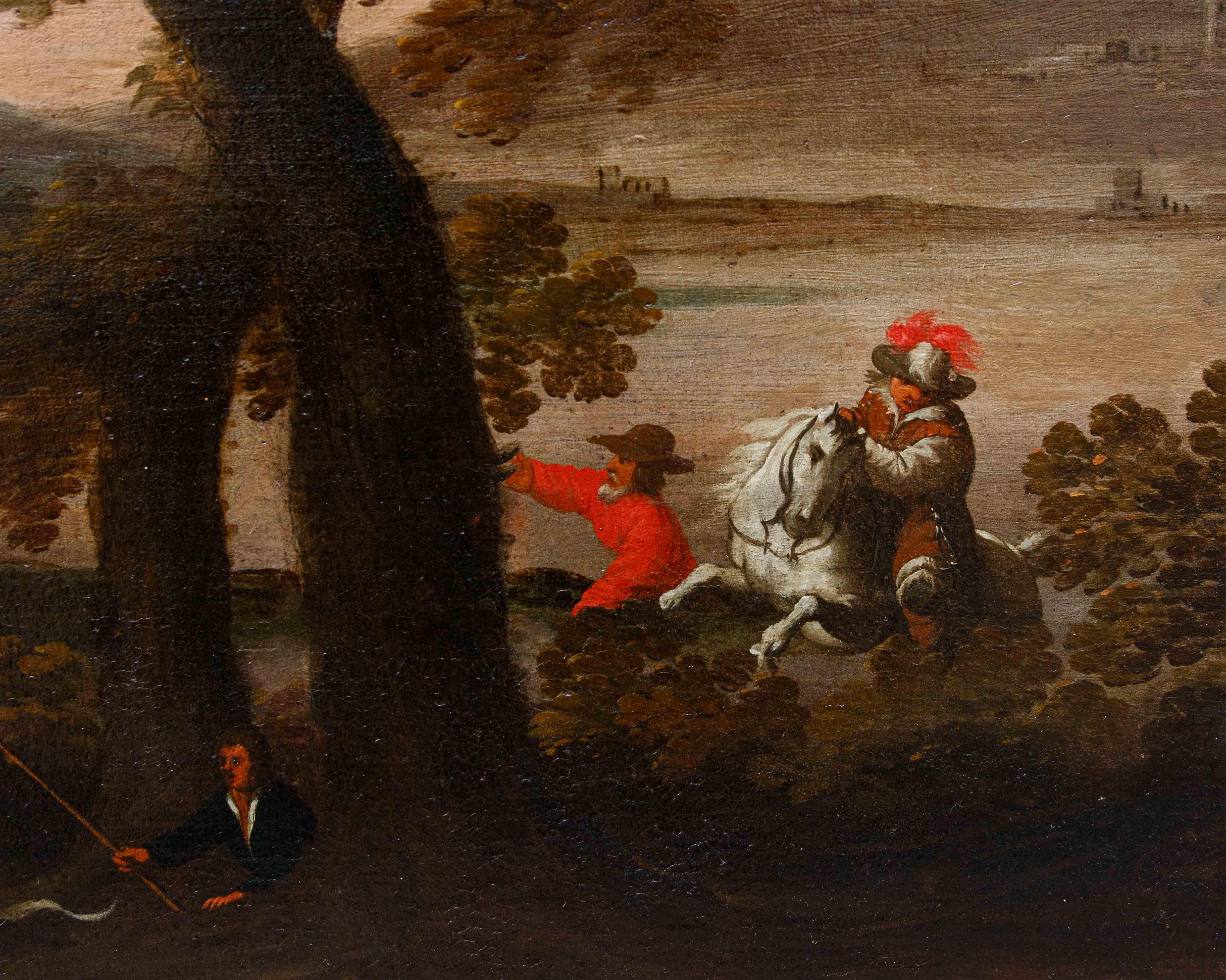 Seguidor de Jacques van der Wijen (Amsterdam 1586 - 1638), Caza del ciervo en venta 2