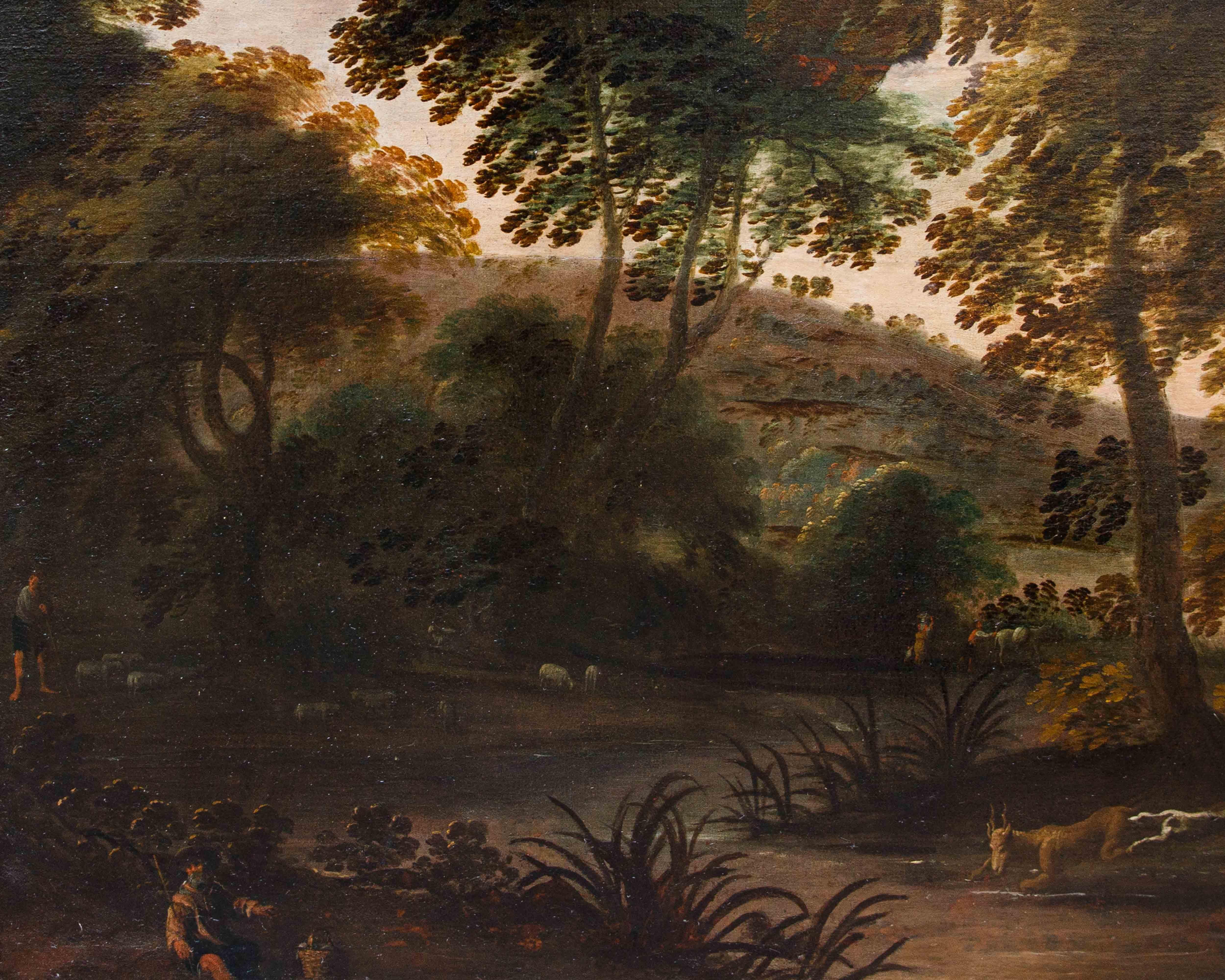 Seguidor de Jacques van der Wijen (Amsterdam 1586 - 1638), Caza del ciervo en venta 4