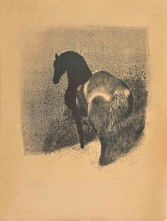 Horse - Lithograph by Jacques Van Melkebeke - 1961