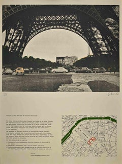 Wrapping of the Ecole Militaire - Photolithograph by Christo - 1961