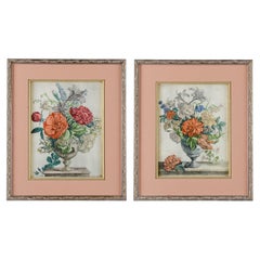 Jacques Vauquer - Vases de Fleurs Engravings, 19th Century