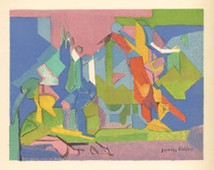 (after) Jacques Villon - "Acrobate au saut perilleux" lithograph
